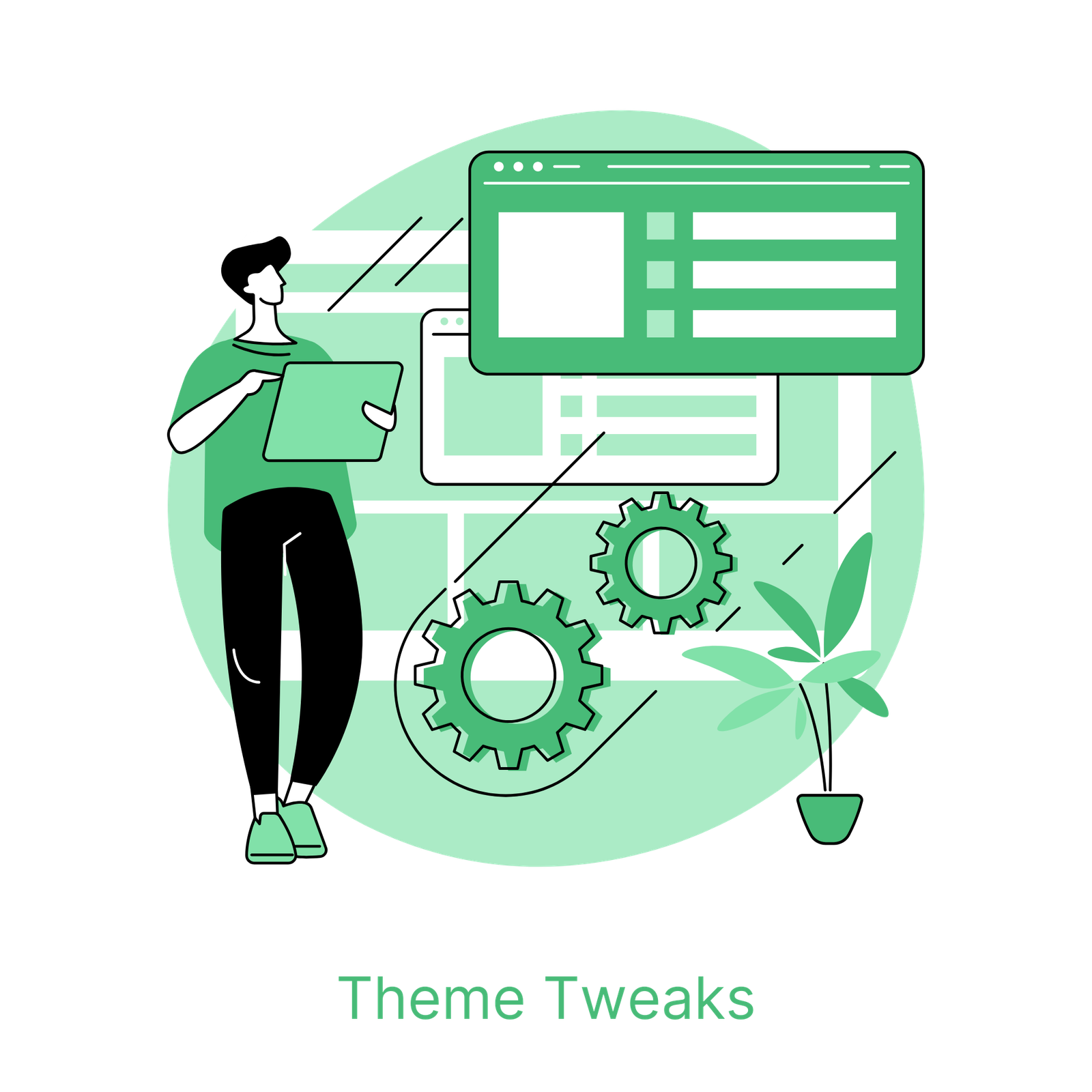 Theme-tweaks team working on Shopify customizations